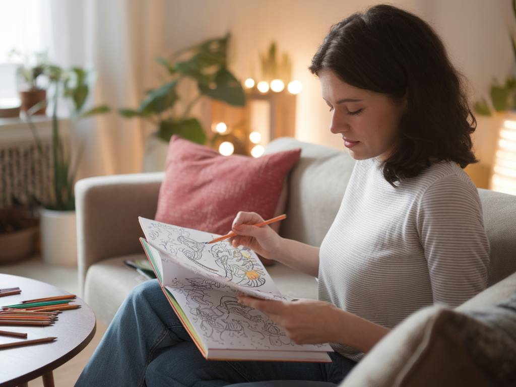 Le coloriage anti-stress est une activité relaxante qui permet de s'évader. Il aide à réduire l'anxiété et à retrouver une paix intérieure tout en laissant libre cours à la créativité.